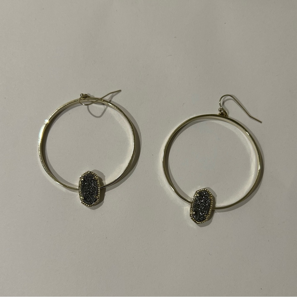 Kendra Scott Elora Silver Hoop Earrings